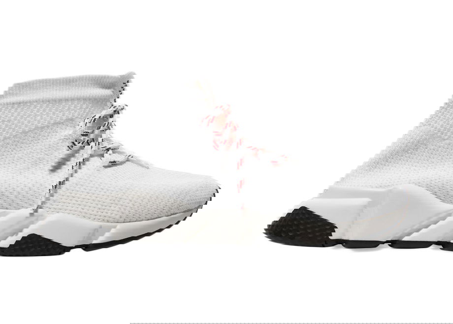 Кецове и обувки Balenciaga Speed Lace Up White Red W Бяло | 517319 W07U0 9000, 0