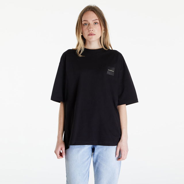 Jeans Warp Logo Boyfriend Short Sleeve Tee Black