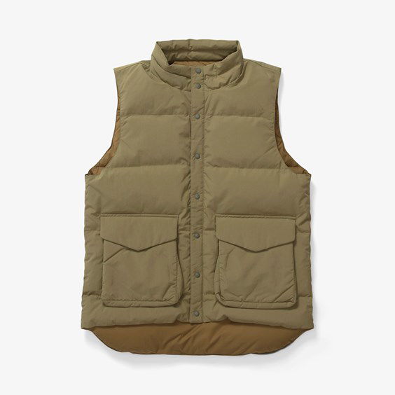 Жилетка Snow Peak Recycled Down Vest Зелено | JK-23AU120-OL, 0