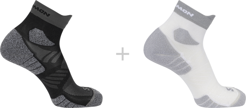 Чорапи Salomon Salomon Aero Ankle Socks 2-Pack Сиво | lc2627-0