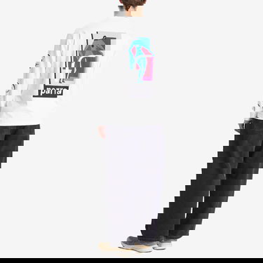 Тениска By Parra Parra Lowering The Bar Long Sleeve T-Shirt Бяло | 53120-WHT, 4