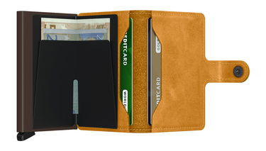 Портфейл Secrid Miniwallet Vintage Кафяво | MV-Ochre, 2