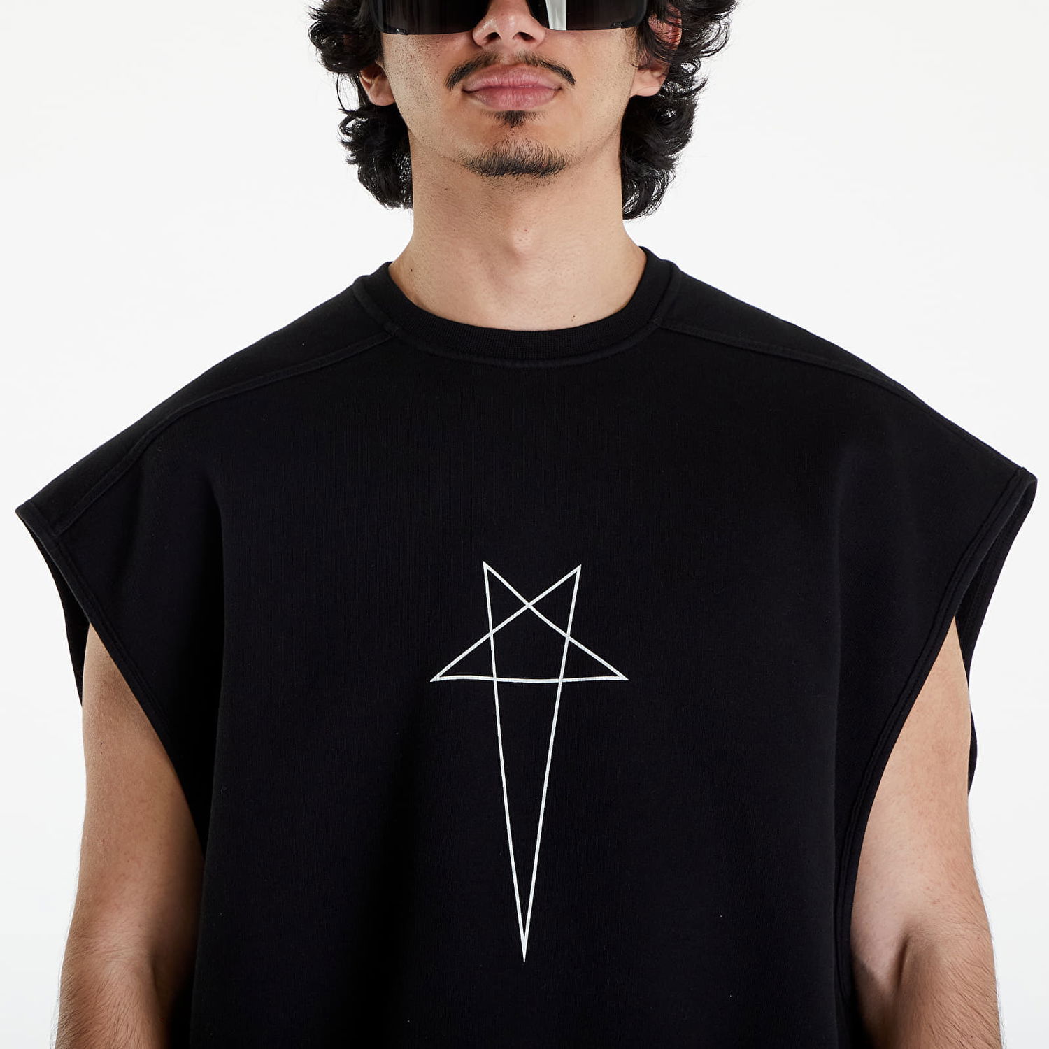 Жилетка Rick Owens DRKSHDW Jumbo Tatlin Sweat Vest Black/ Milk Черно | DU01D1160 FEP3 0911, 1