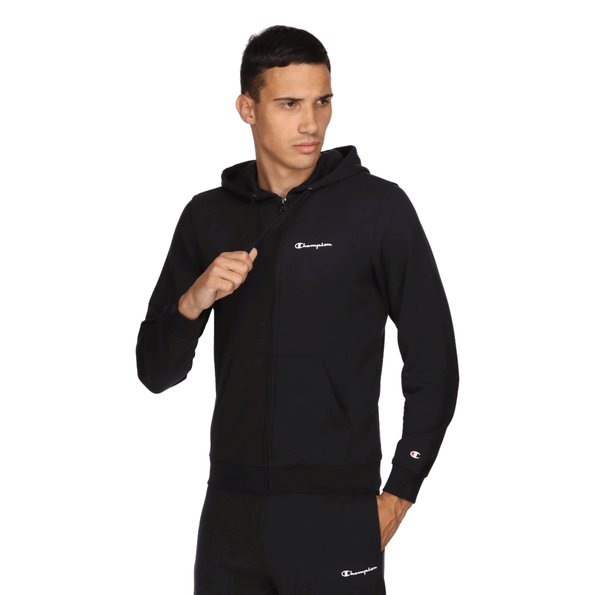 Комплект Champion Full-Zip Hoodie and Jogger Set BASIC Черно | CHA201M600-21, 0