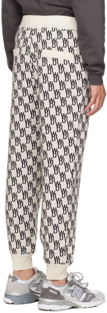 Спортни панталони We11done Patterned Tapered Lounge Pants Бяло | WD-KP9-20-102-U-IV, 2