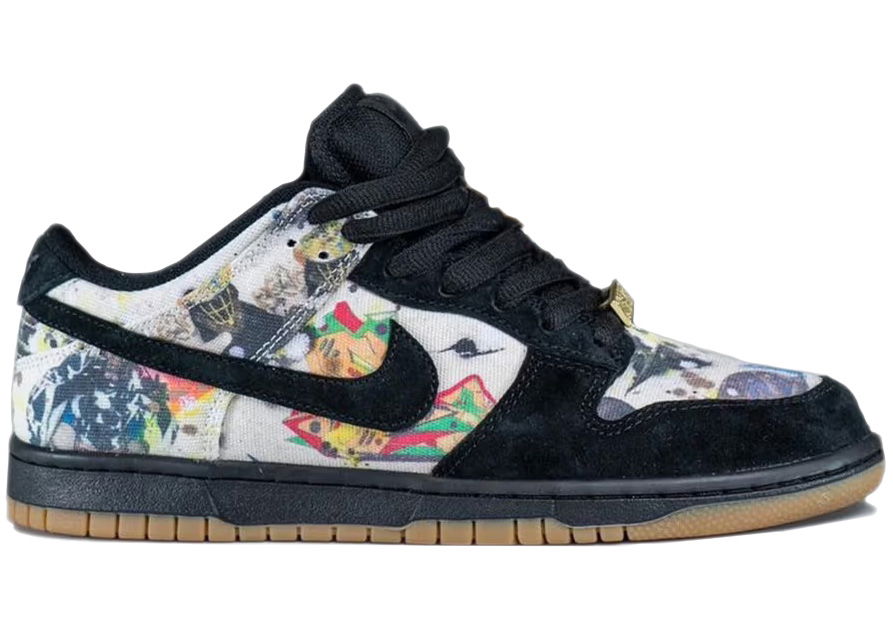 Кецове и обувки Nike SB Supreme x Dunk Low "Rammellzee" Черно | FD8778-001, 1