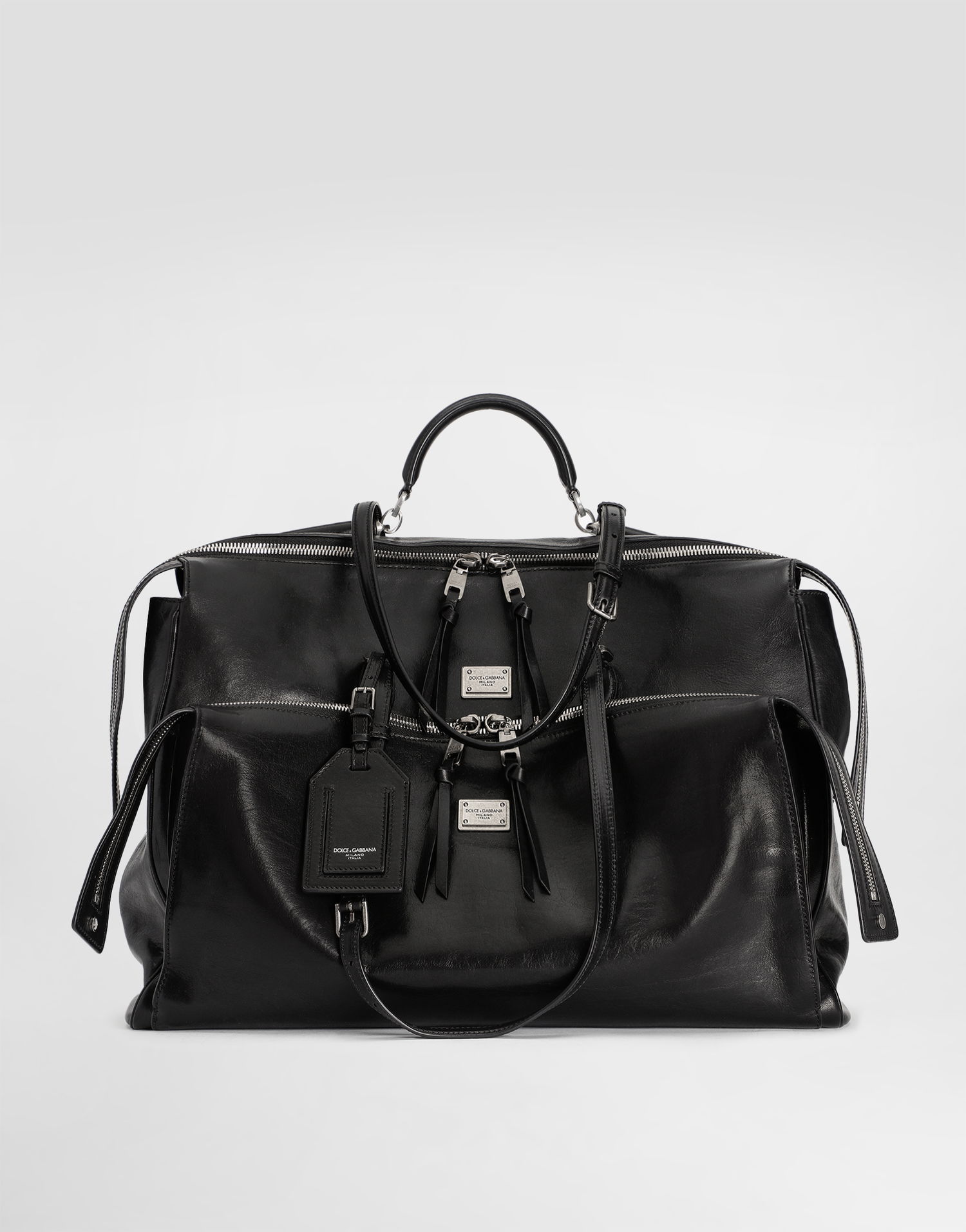Чанта за пътуване Dolce & Gabbana Dolce & Gabbana Vittoria Calfskin Travel Bag Черно | BM2581AH85080999, 1