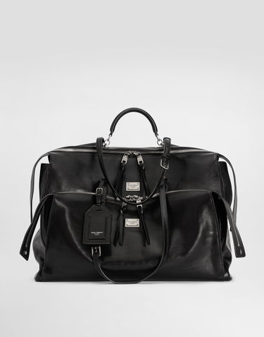 Чанта за пътуване Dolce & Gabbana Dolce & Gabbana Vittoria Calfskin Travel Bag Черно | BM2581AH85080999, 1