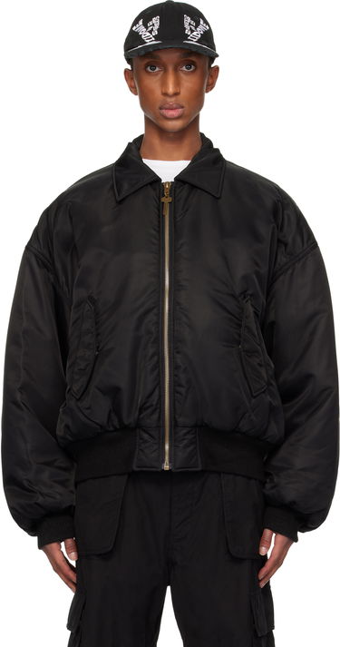Яке бомбър We11done Collar Bomber Jacket Черно | WD-JP3-24-023-U-BK, 0
