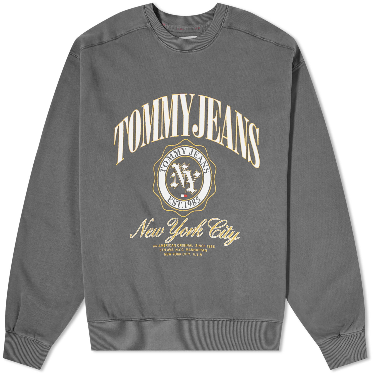 Суитчър Tommy Hilfiger Tommy Jeans TJM Boxy Luxe Varsity Sweat Сиво | DM0DM17798BDS, 0