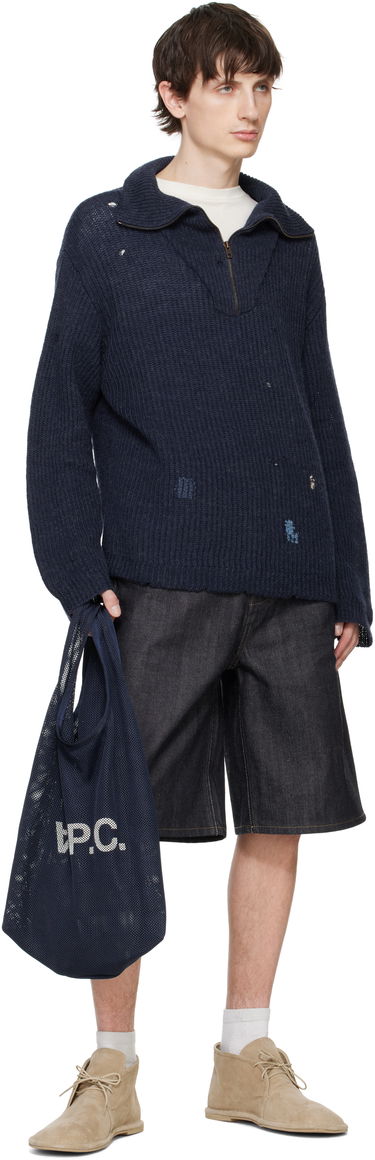 Голяма пазарска чанта A.P.C. Rebound Shopping Tote Bag Бяло | PSAEU-H61679, 3