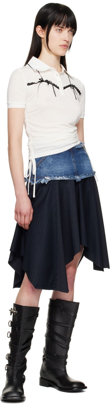 Пола Andersson Bell Andersson Bell Combination Denim Midi Skirt Синьо | apa800w, 3