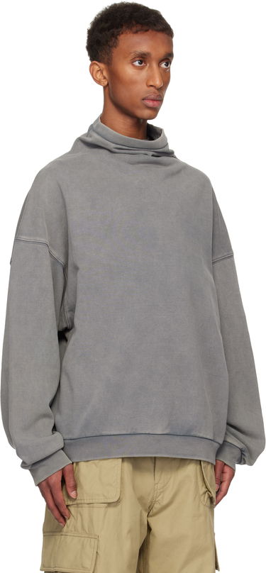 Пуловер We11done We11done Standard Turtleneck Hoodie Сиво | WD-TS3-24-731-U-CH, 1