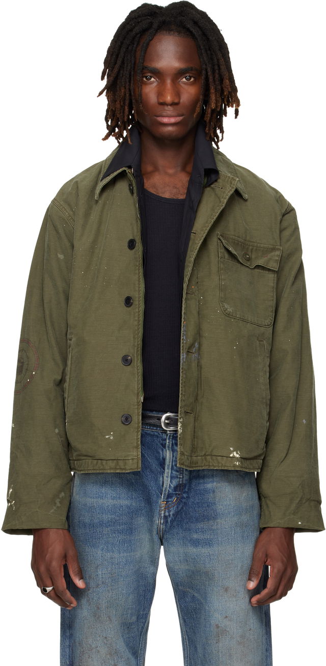 'Need to Suffer' Distressed Field Jacket
