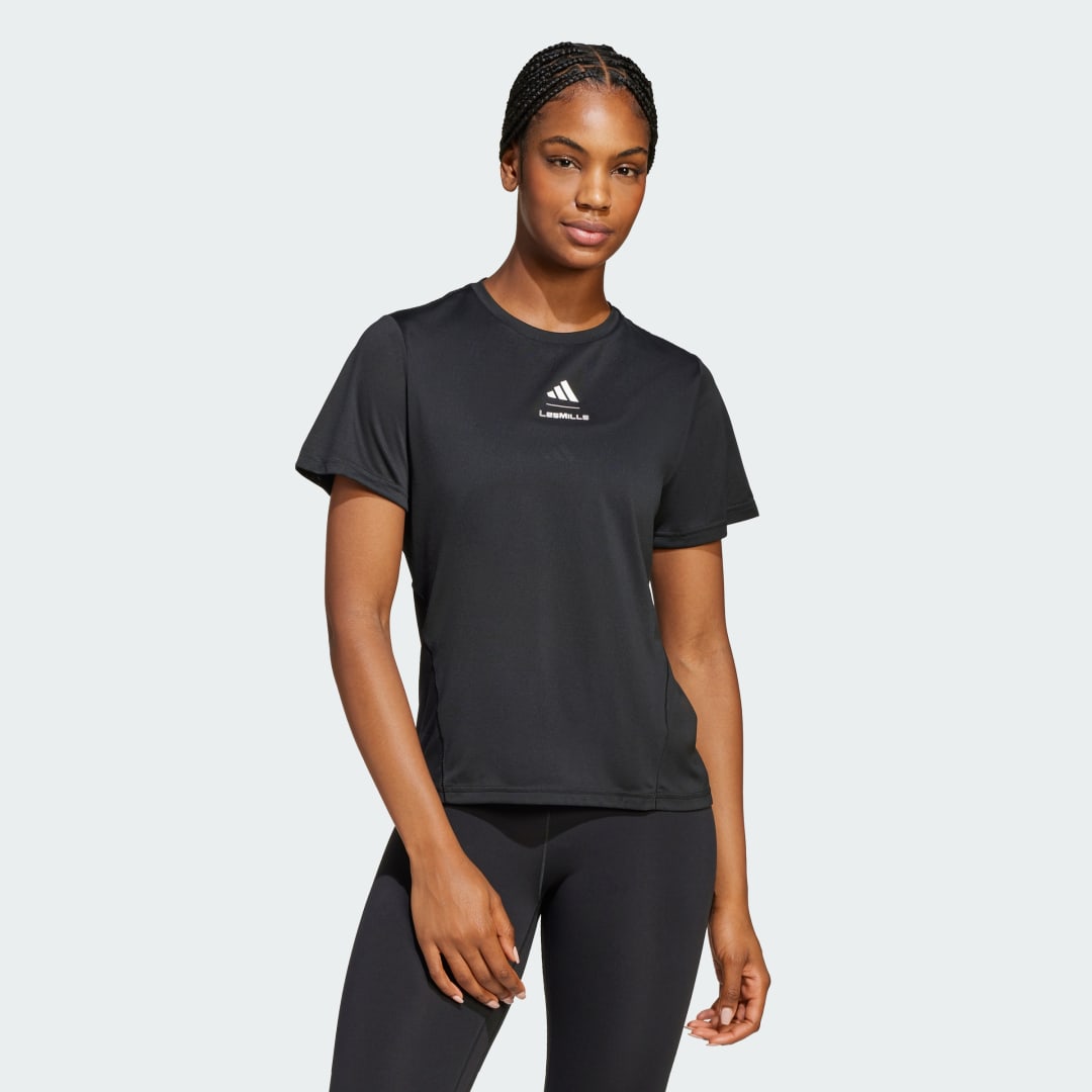 Тениска adidas Performance Les Mills Graphic Training T-Shirt Черно | JJ1431, 0
