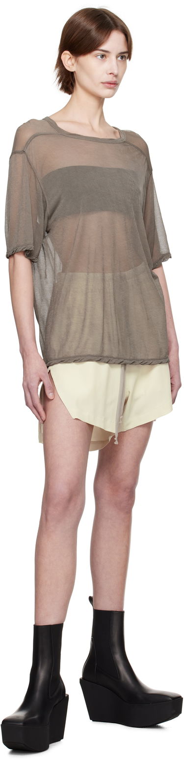 Тениска Rick Owens Rick Owens Hollywood Brad Sheer T-Shirt Сиво | RP01E7200 JCR, 3