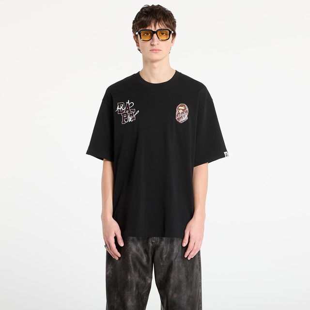 BAPE® x FOOTSHOP - Scribble Logo Tee UNISEX Black