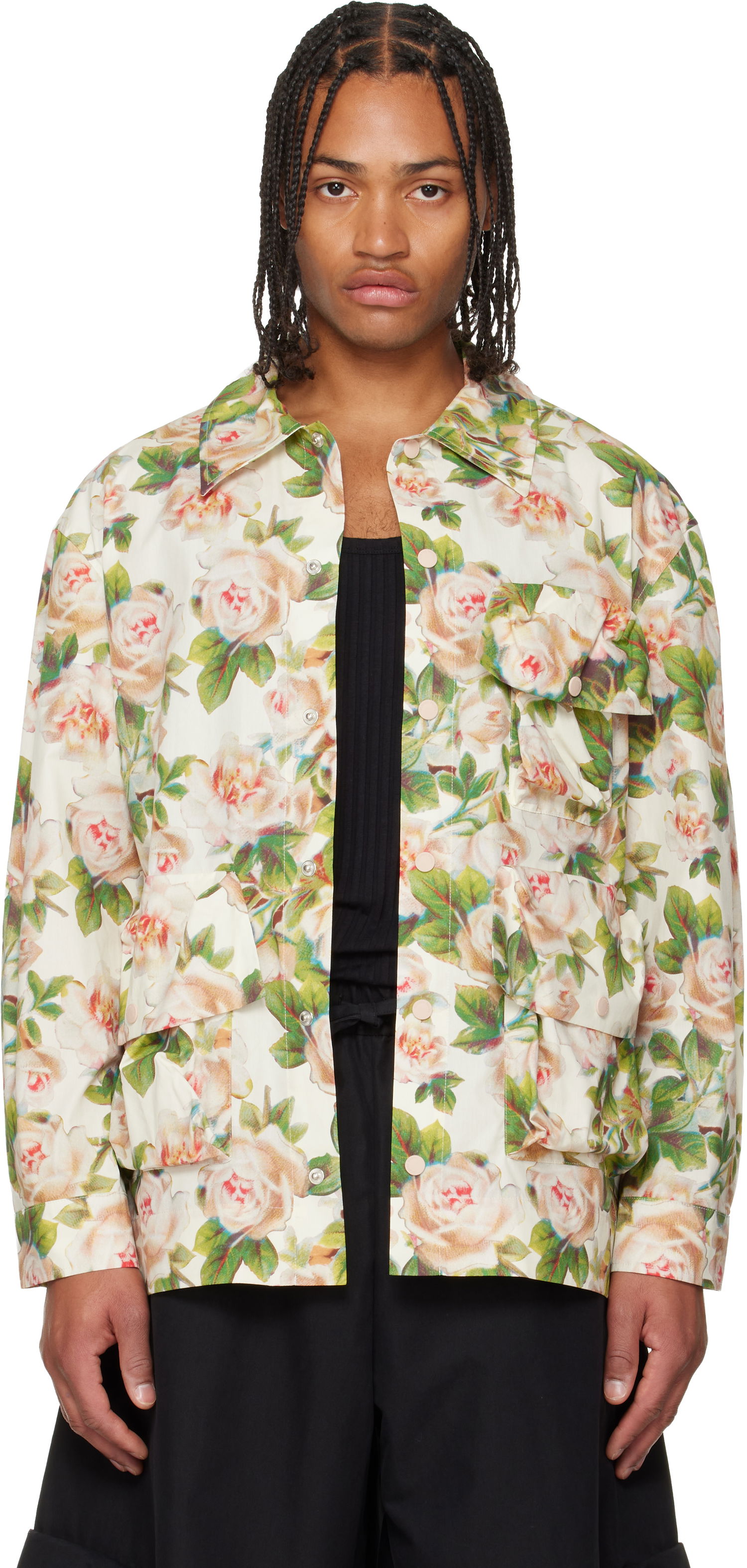 Риза Simone Rocha Simone Rocha Multi Pocket Snap Shirt Многоцветен | 5381D 1268, 0