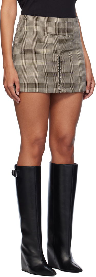 Пола Courrèges Tailored Prince Of Wales Miniskirt Кафяво | 324CJU180PL0166, 3