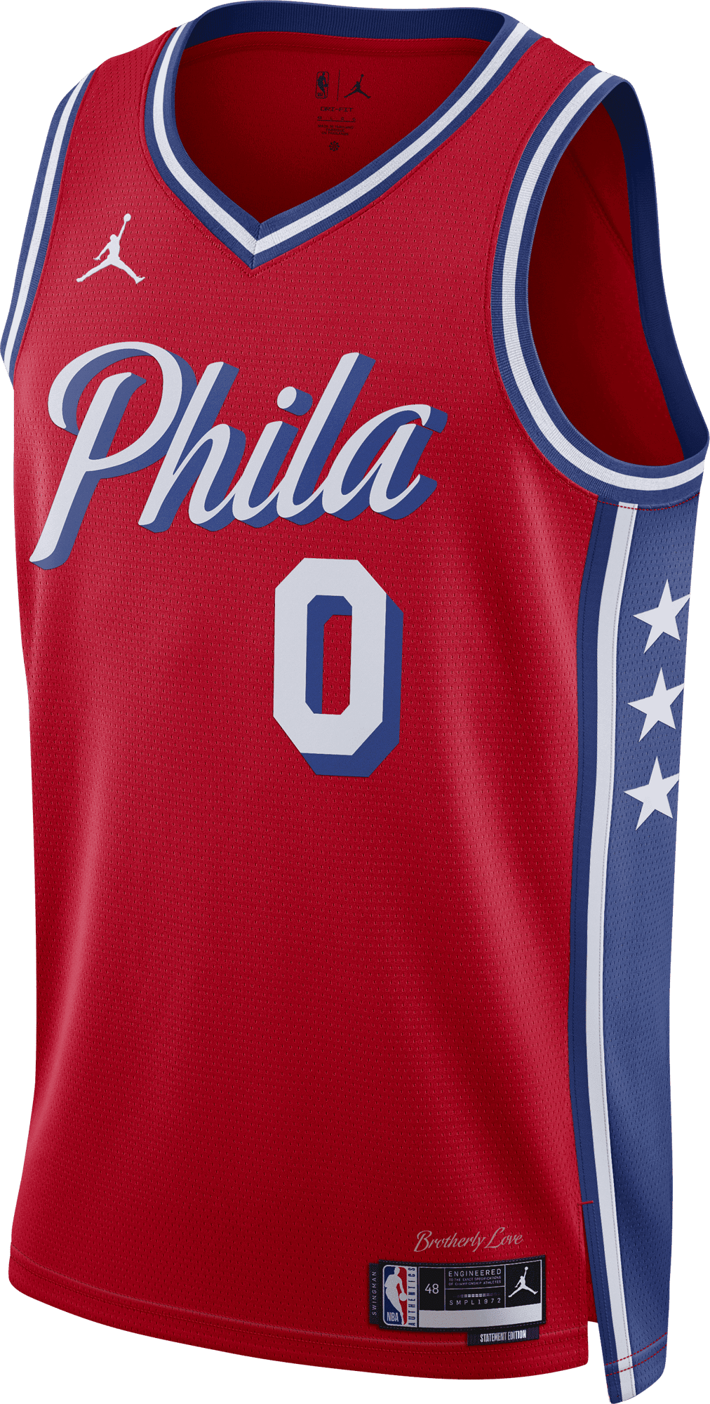 Фланелка Jordan NBA Philadelphia 76ers Statement Edition Swingman Jersey Червено | do9539-662, 0