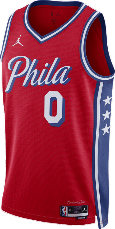 Фланелка Jordan NBA Philadelphia 76ers Statement Edition Swingman Jersey Червено | do9539-662, 0