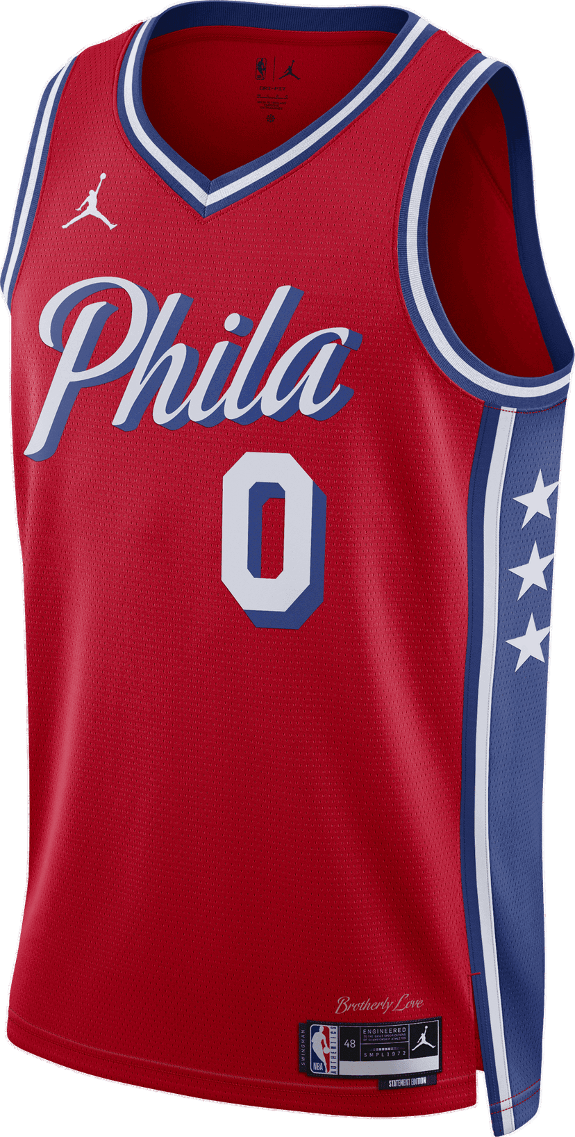 Фланелка Jordan NBA Philadelphia 76ers Statement Edition Swingman Jersey Червено | do9539-662