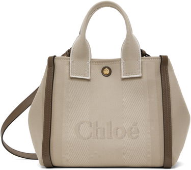 Голяма пазарска чанта CHLOÉ Chloé Small 'Chloé Carry' Tote Bag Бежово | CHC25SS911O65, 0