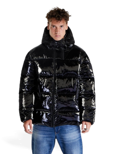 Пухо яке CALVIN KLEIN Oversized Shiny Puffer Jacket Черно | J30J321974 BEH