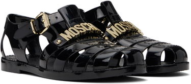 Аксесоари Moschino Moschino Jelly Lettering Logo Sandals Черно | MA16501G1M M20 000, 3