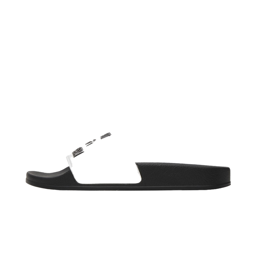 Кецове и обувки Moschino White & Black '100% Pure ' Pool Slides Бяло | MB28292G1LG18100