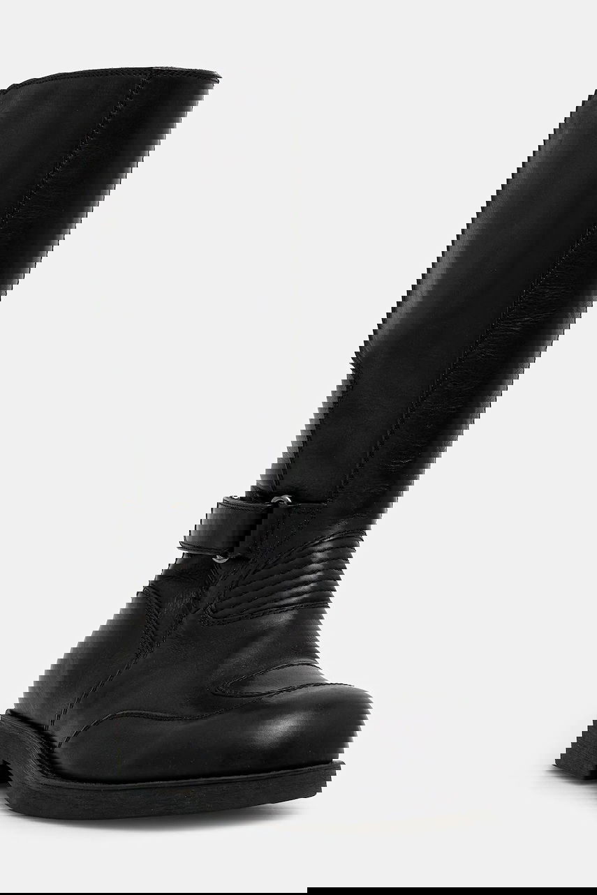 Кецове и обувки Maison Margiela High-Cut Leather Biker Boots Черно | SH3WW0006.P7431.T8013, 0