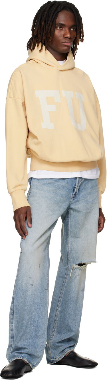 Суитчър Fear of God 'Educate' Relaxed-Fit Graphic Hoodie Жълто | FG25FW12-12111BHF-708, 3