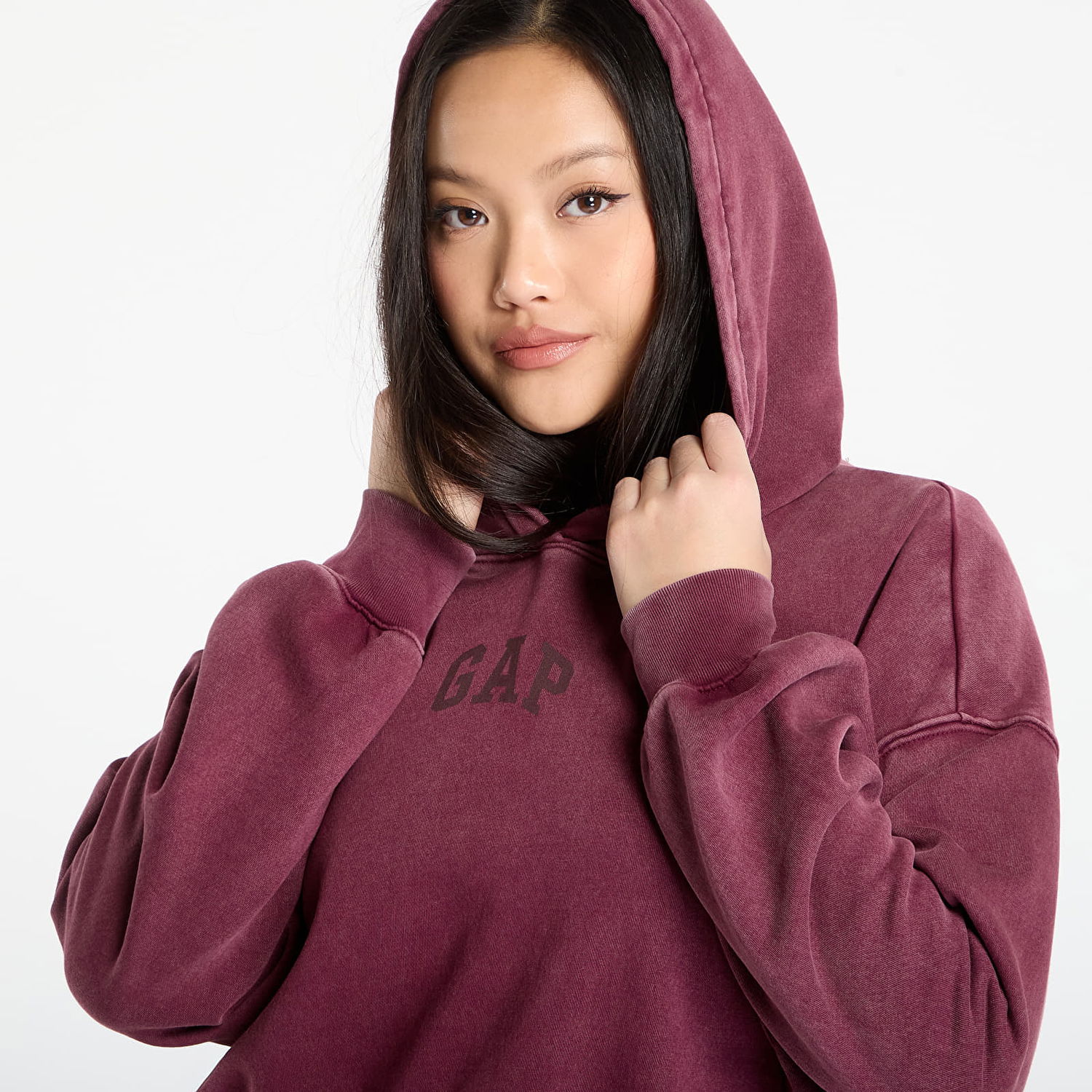 Суитчър GAP Logo Pullover Hoodie L Бургунди | 841725-15, 1