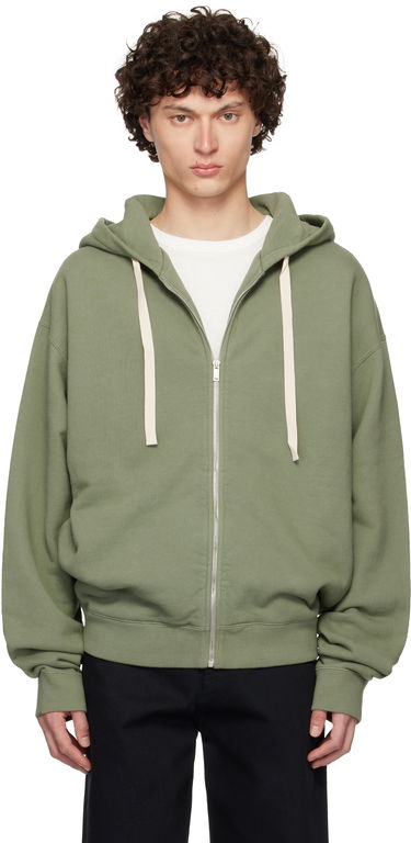 Суитчър Jil Sander Jil Sander Zipped Hoodie Зелено | J47HG0106_J20295, 0