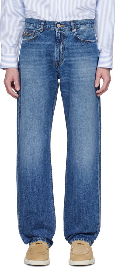 Дънки Versace Versace Loose-Fit Jeans Синьо | 1017775_1A13585, 0
