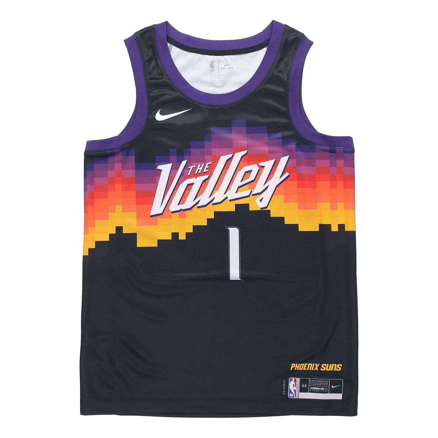 Фланелка Nike NBA Phoenix Suns Devin Booker #1 Swingman Jersey Черно | CN1773-013, 0