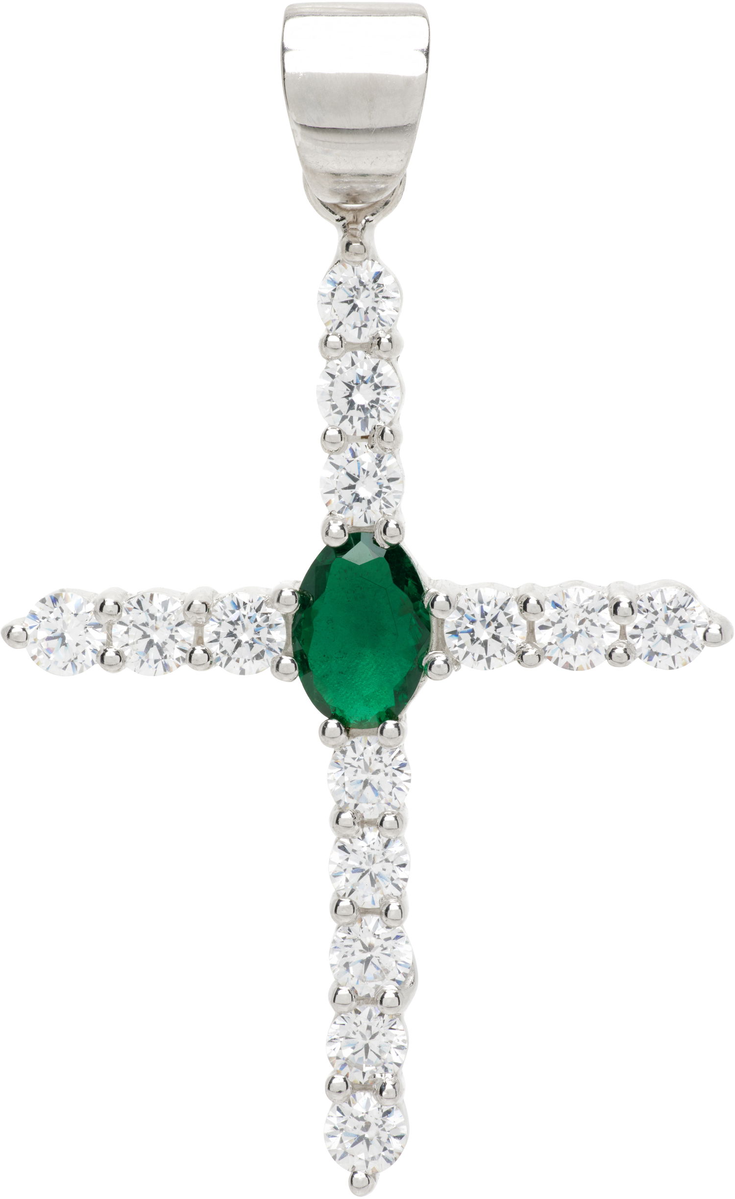 Колие VEERT VEERT 'The Small Cross' Pendant Металик | SPD1351-WG, 1