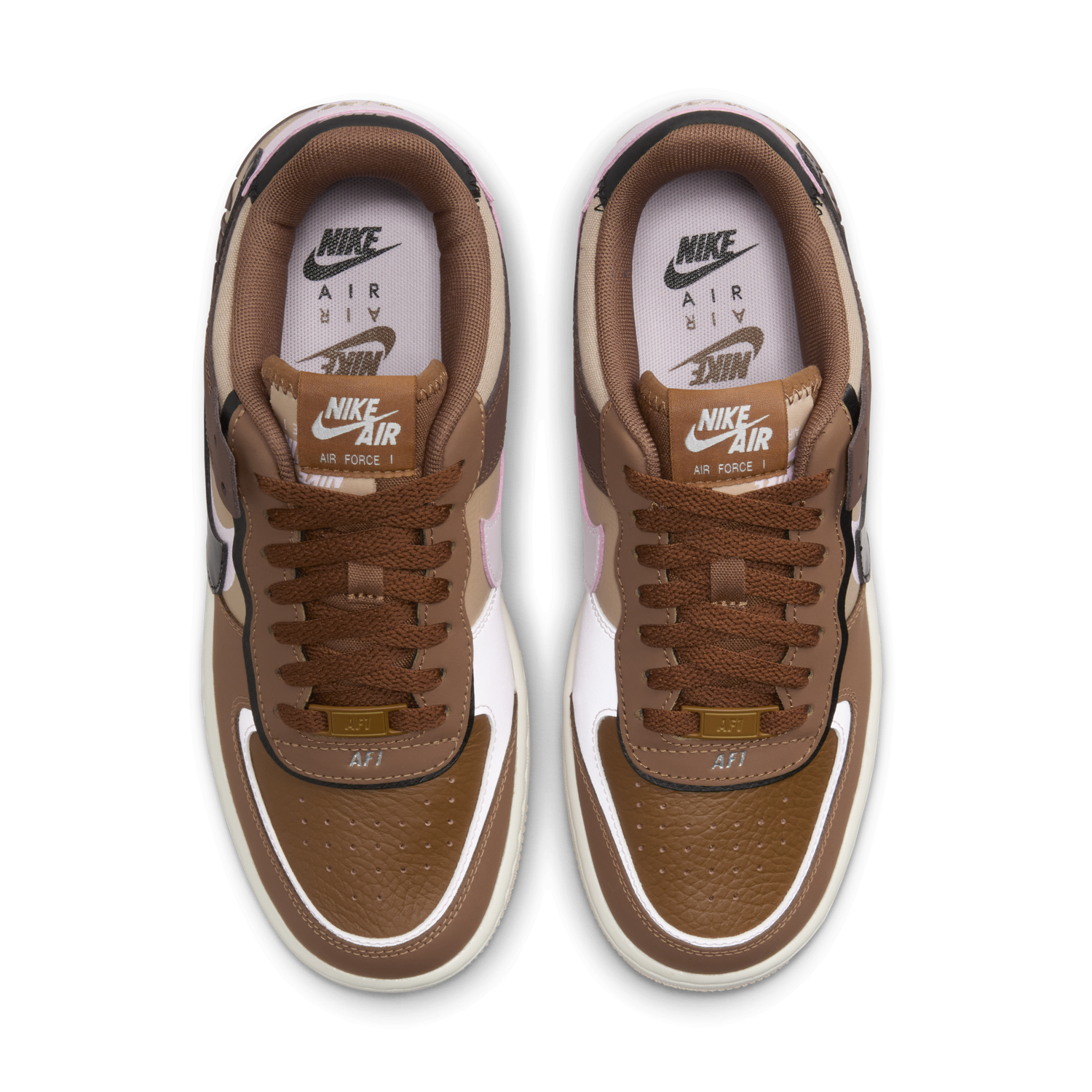 Кецове и обувки Nike Air Force 1 Shadow Кафяво | DZ1847-200, 1