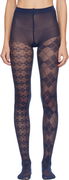 Thom Browne Funmix Argyle Sheer Tights