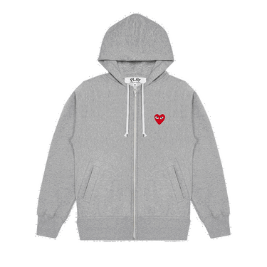 Суитчър Comme des Garçons Play Multi Heart Zip Up Hoodie Сиво | AZ T250 051 1, 0