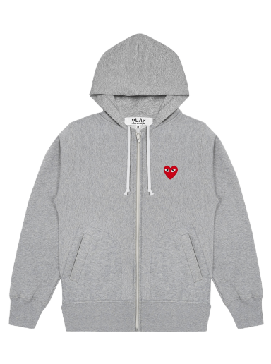 Суитчър Comme des Garçons Play Multi Heart Zip Up Hoodie Сиво | AZ T250 051 1