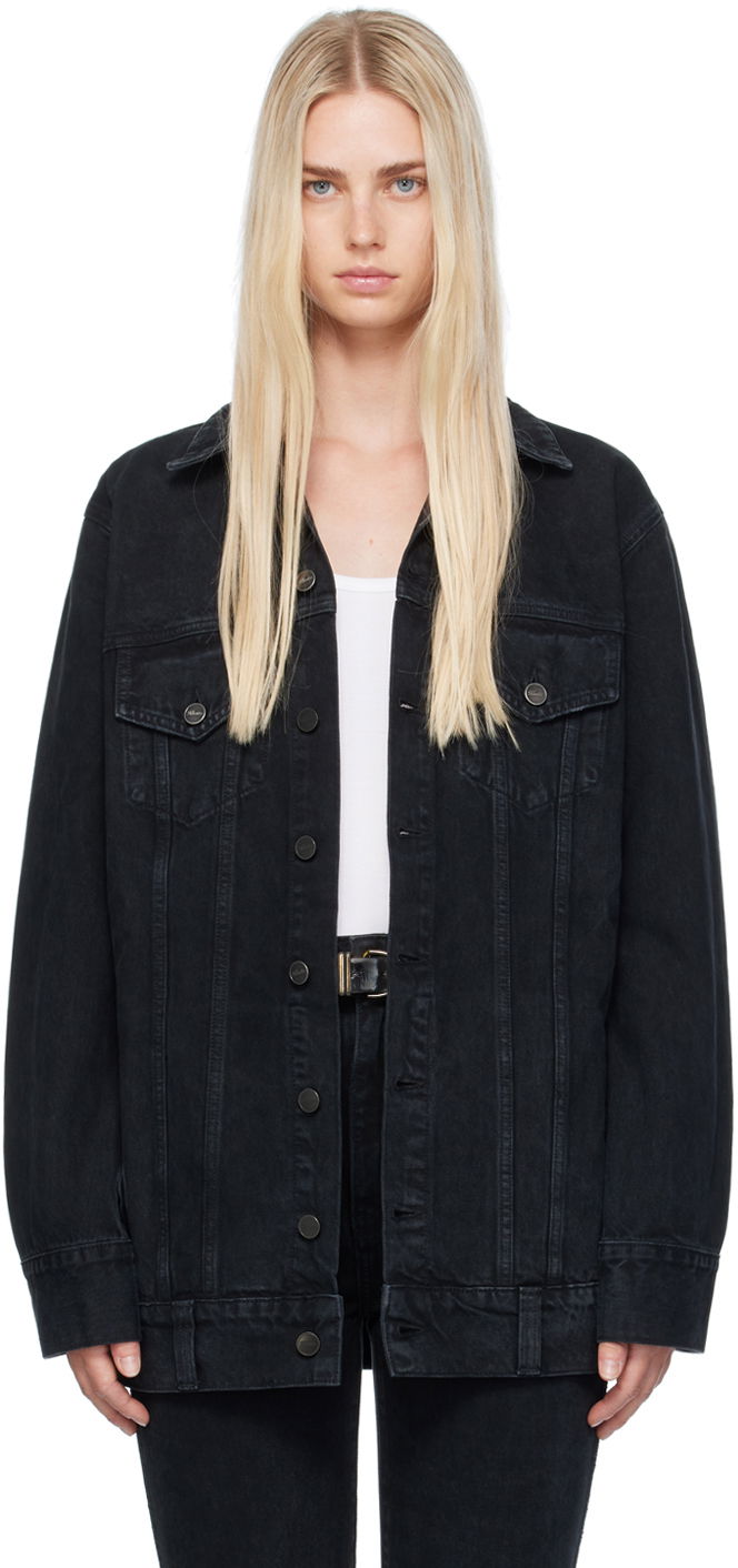 Яке Khaite Black 'The Ross' Denim Jacket Черно | 1126913091