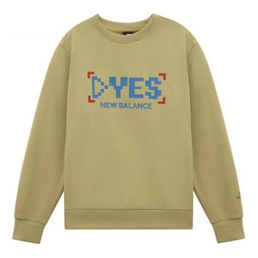 Суитчър New Balance Graphic Print Sweatshirt Зелено | AMT11341-BEI