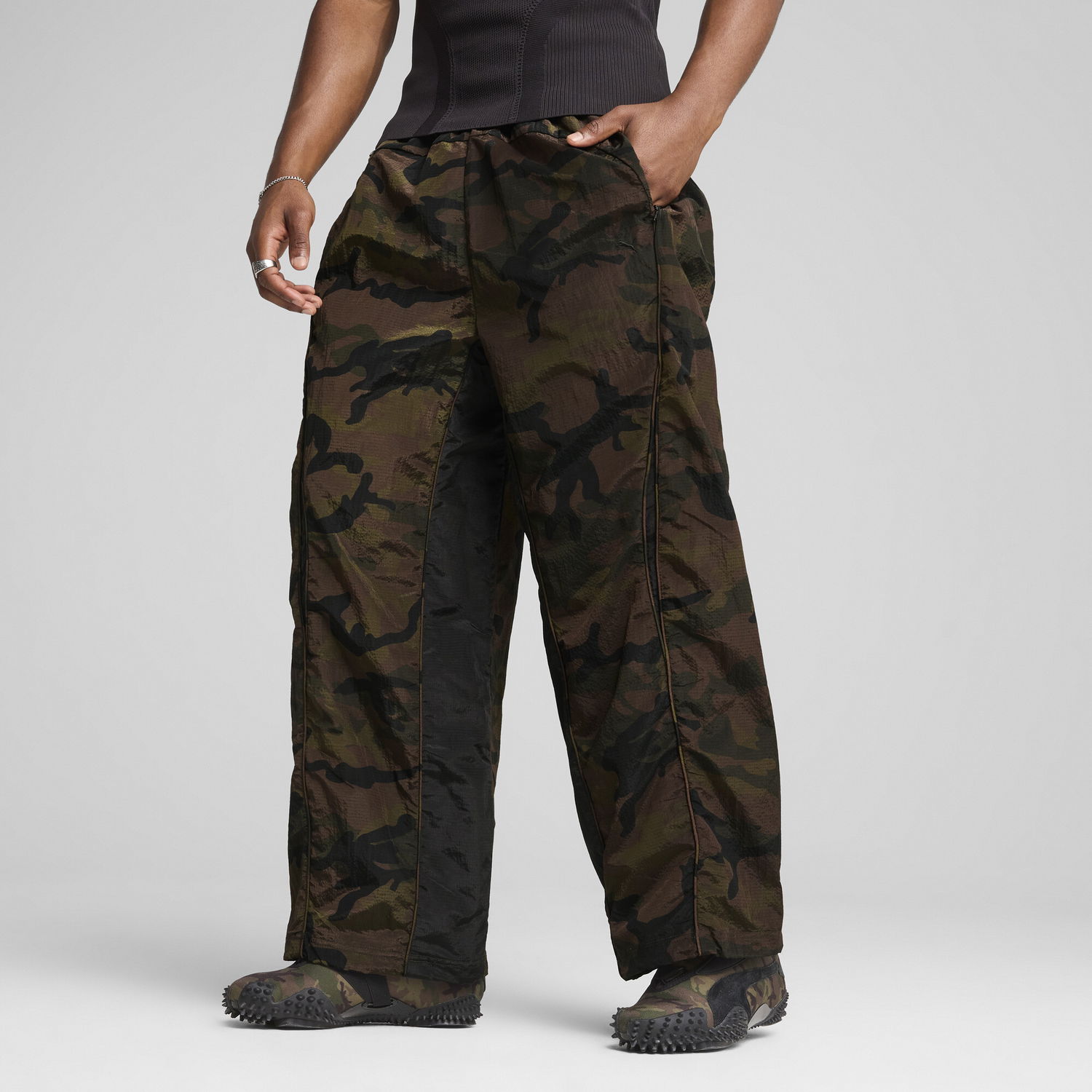Карго панталони Puma Mostroverse CLRT Ripstop Printed Pants Зелено | 631328_01, 0