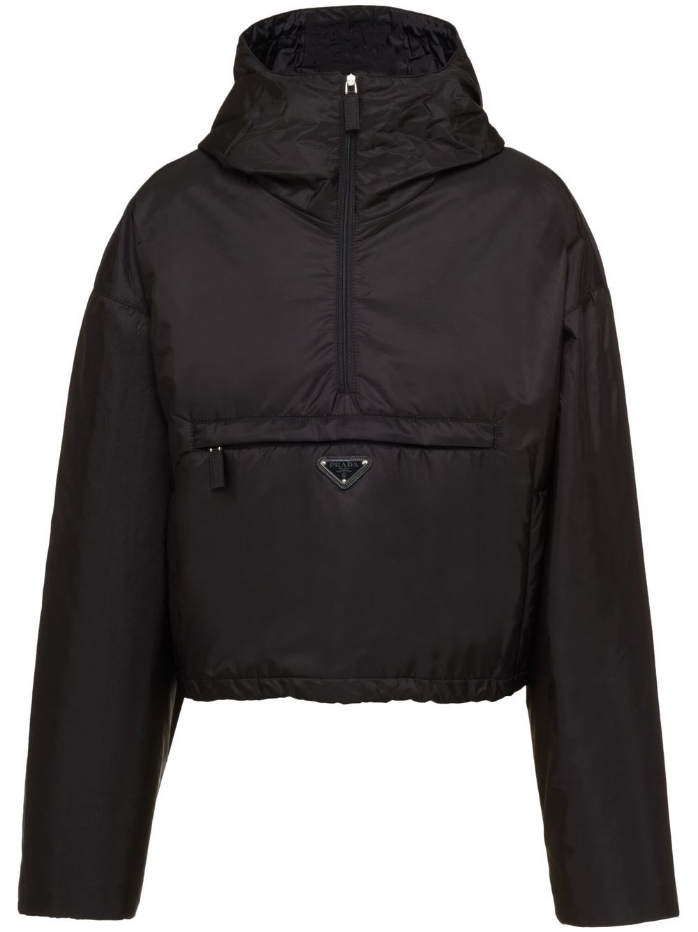 Яке Prada Triangle Logo Hooded Jacket Черно | 29Z097S2311WQ9, 0
