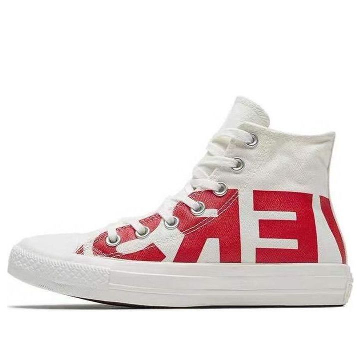 Кецове и обувки Converse Chuck Taylor All Star Print Hi 'Wordmark' Бяло | 159532F, 0