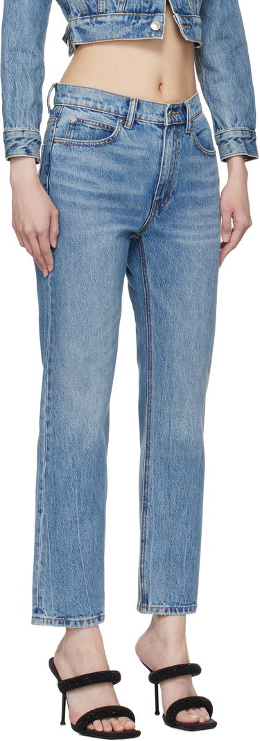 Дънки Alexander Wang Alexander Wang OG High-Rise Stovepipe Jeans Синьо | 4DC1254606, 1