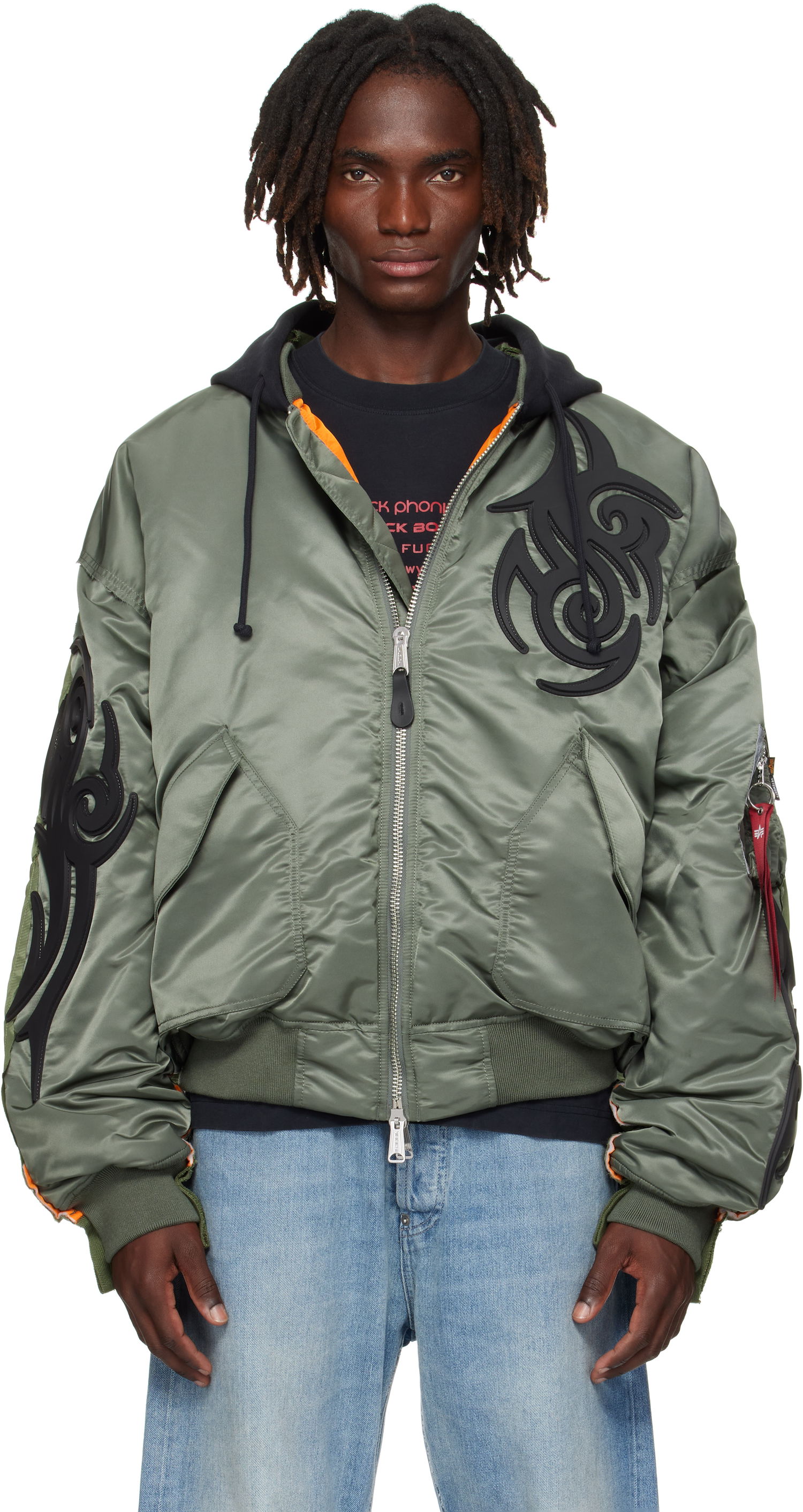 Яке бомбър VETEMENTS VETEMENTS x Alpha Industries Reworked Bomber Jacket Зелено | UH76BO890GG, 0