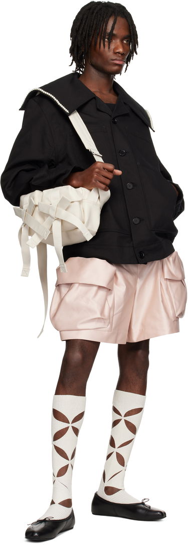 Яке Simone Rocha Simone Rocha Beaded Sailor Collar Workwear Jacket Черно | 6120B 1074, 3