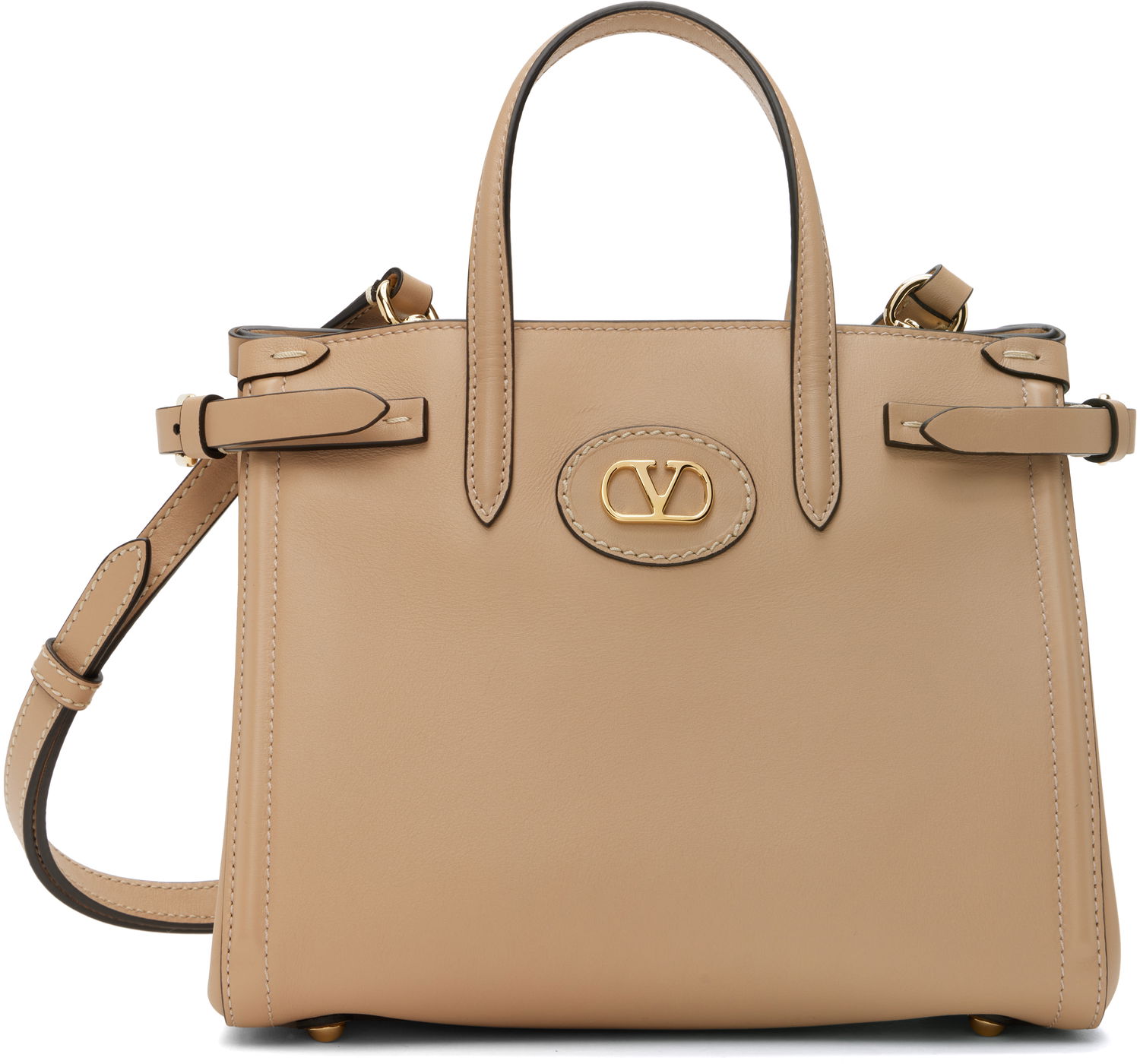 Голяма пазарска чанта Valentino Valentino Garavani Antibes Small Tote Бежово | 6W0B0R20CVC, 0
